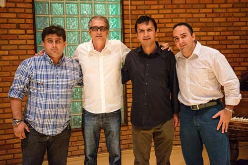 Da esquerda para a direita: Marcello Barrozo (ProShows), Humberto Pinho (IATEC Fortaleza), Luiz Helenio (IATEC Rio) e Cleber Baldi (ProShows) (Divulgao/Cival Junior)